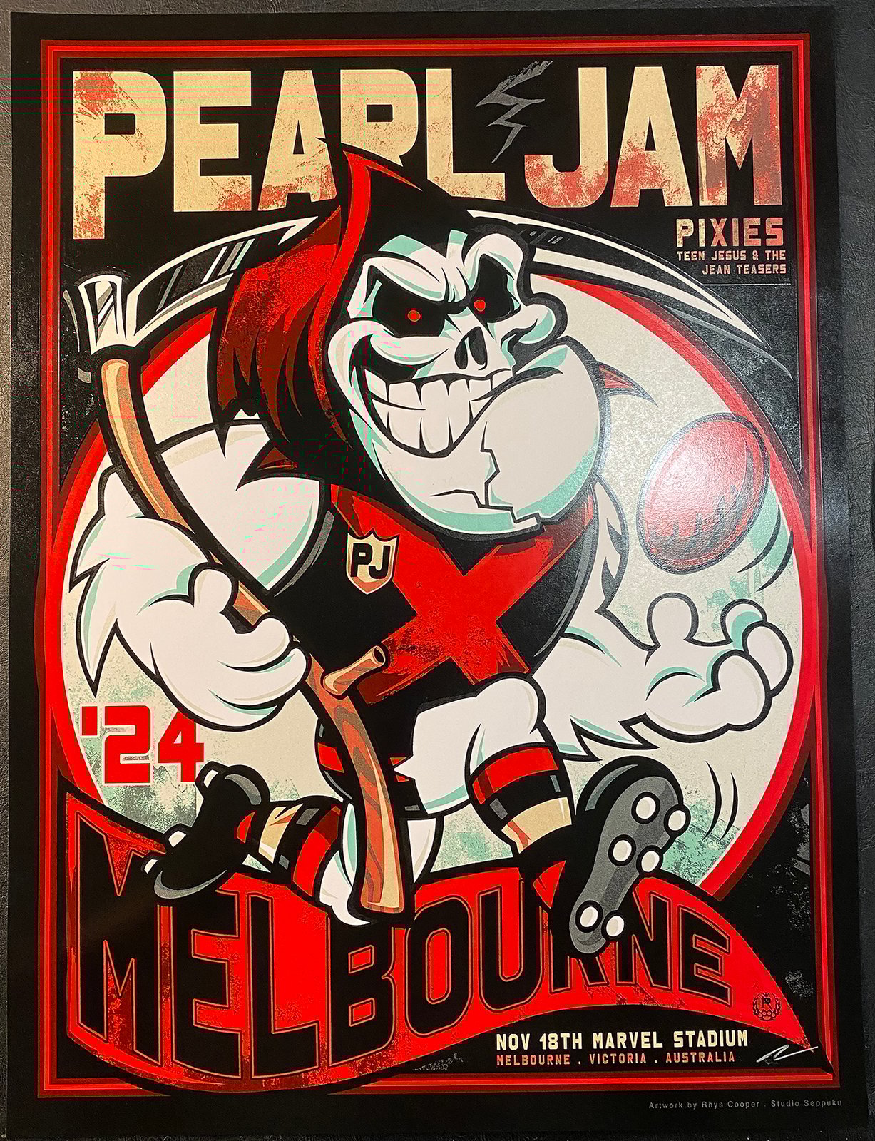 Studio Seppuku - The Art of Rhys Cooper — PEARL JAM - MELBOURNE